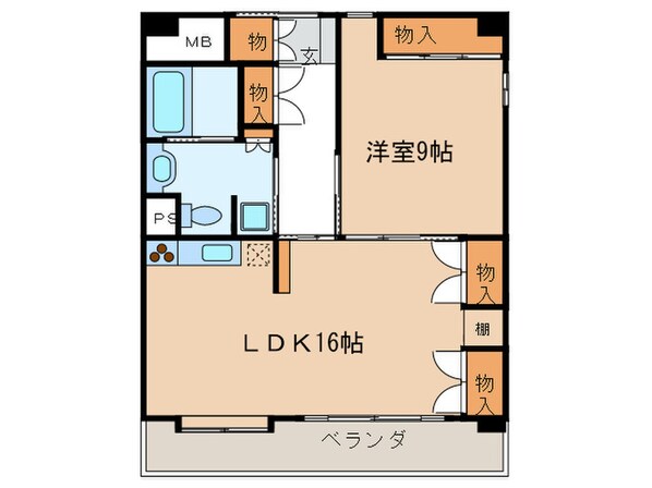 サンリット一番館の物件間取画像